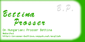 bettina prosser business card